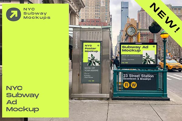 NYC Subway Billboard Mockups