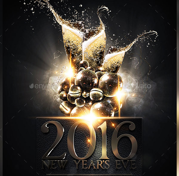 NYE Luxury Flyer Template Download