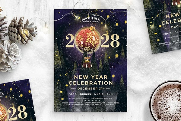 NYE New Years Eve Flyer Template