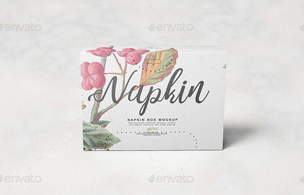 Napkin Box Mockup