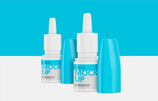 Nasal Spray Mockup PSD Template