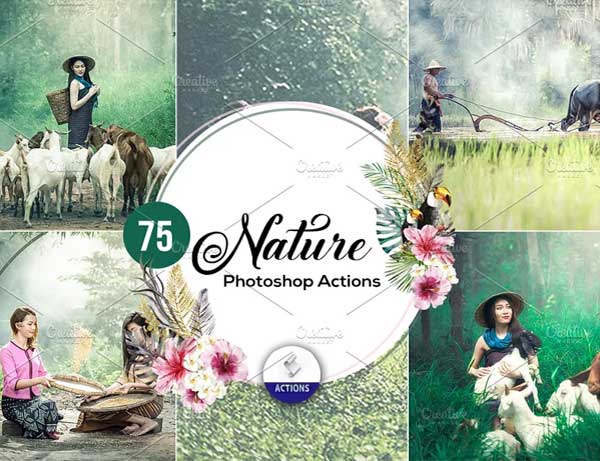 Nature HDR Photoshop Actions Template