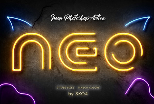 Neon Photoshop Actions