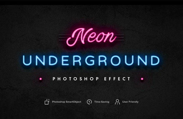 Neon Sign Photoshop Effect