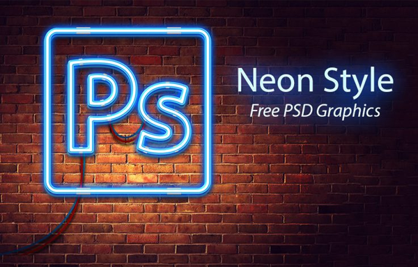 Neon Style Free PSD Graphics