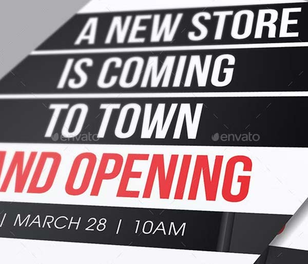New Store Grand Opening Flyer