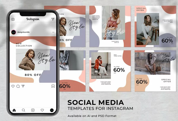 New Style Fashion Instagram Social Media Template