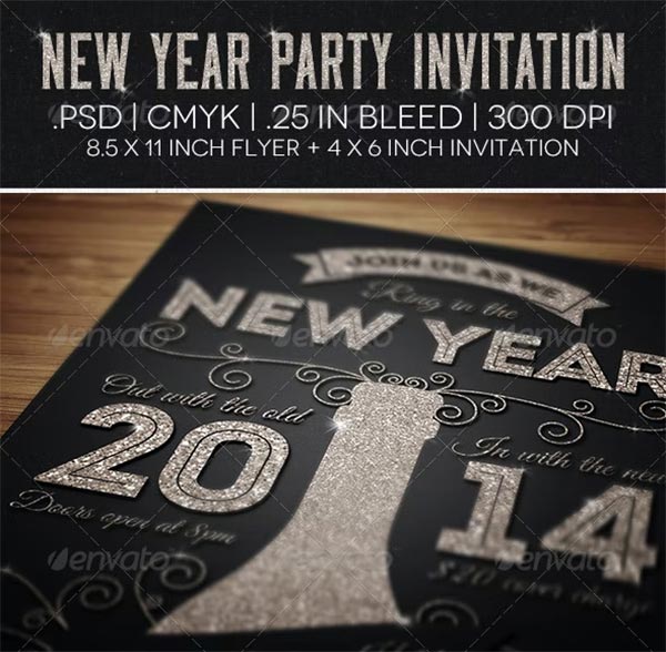 New Year Party Flyer & Invitation