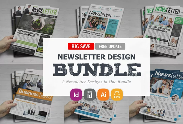 Newsletter Design Templates Bundle