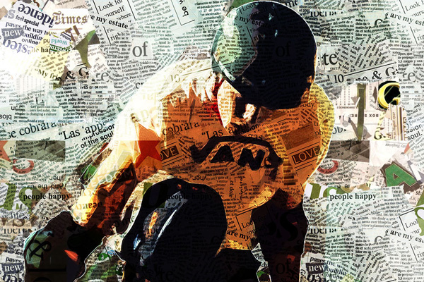 Newspaper Collage Photoshop Action