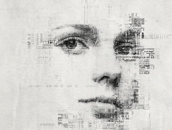 Newspaper Print Photoshop Action Editable Template