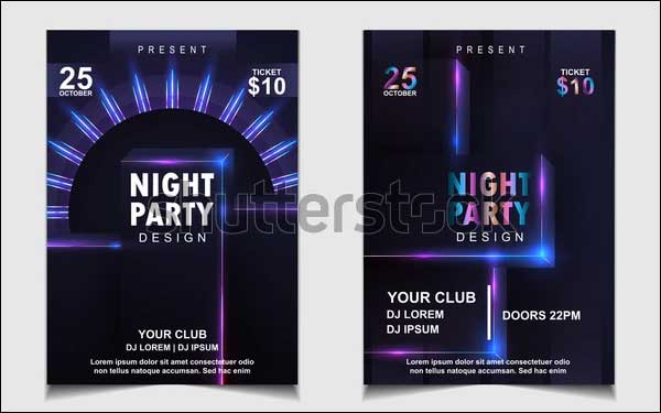 Night Dance Music Marketing Flyer