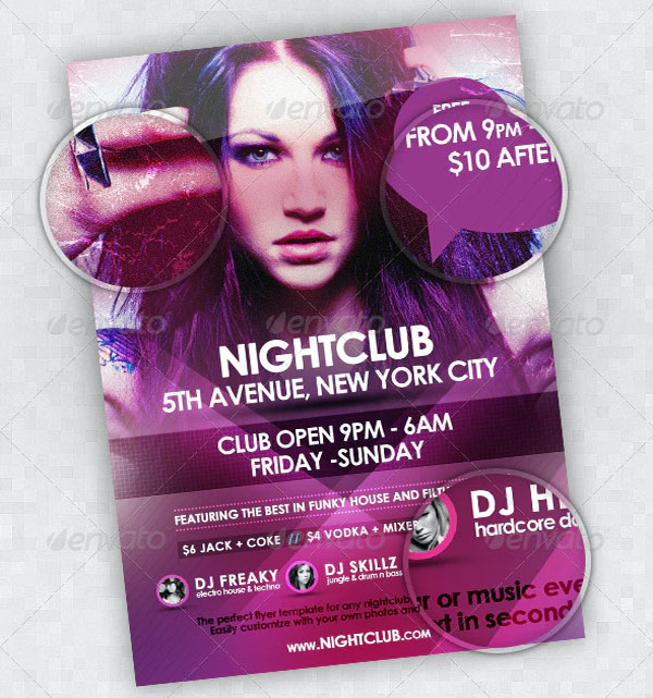 Nightclub Event Flyer Templates
