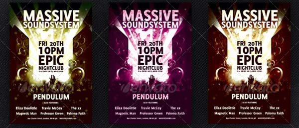 Nightclub Event PSD Flyer