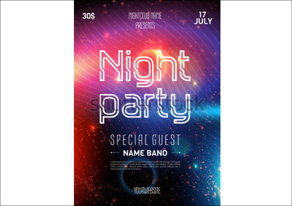 Nightclub Event Party Flyer Design