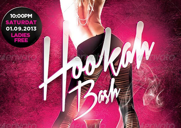 Nightclub Hookah Flyer Template