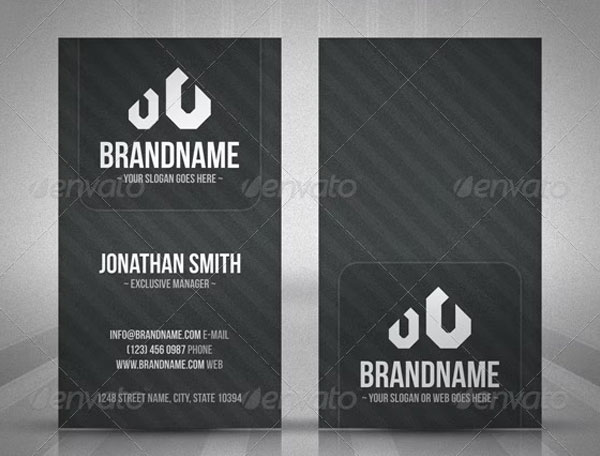 Noise Unique Business Card PSD Template