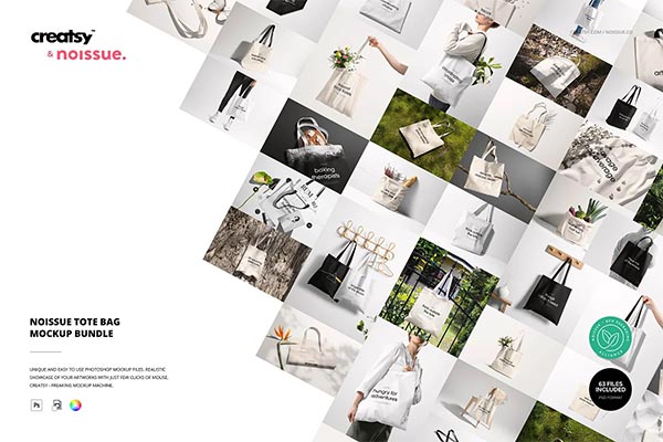 Noissue Tote Bag Mockup Bundle