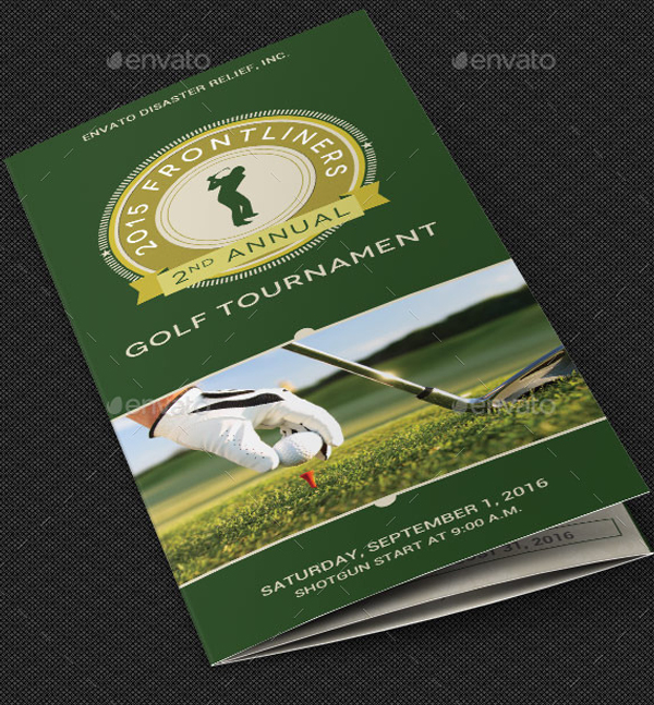 Non Profit Golf Tournament Brochure Template