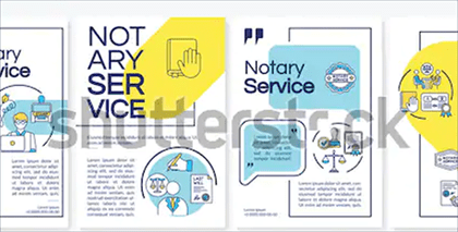 Notary Service Brochure Template