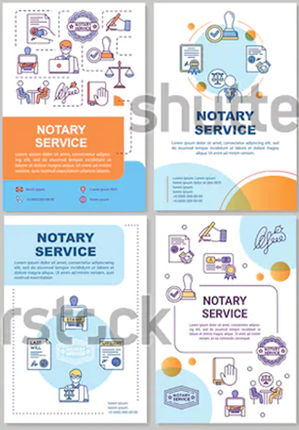 Notary Service PSD Flyer Template