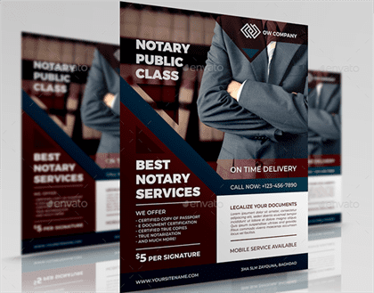 Notary Services Flyer Template