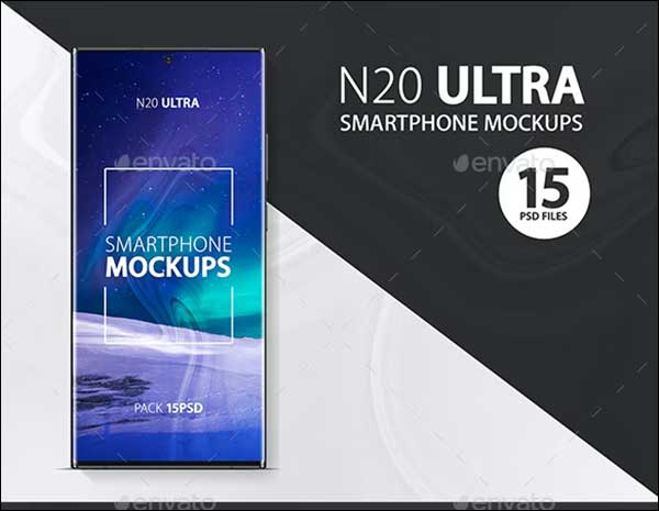 Note 20 Ultra Smartphone Mockups