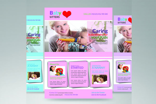 Nursery Baby Care PSD Flyer