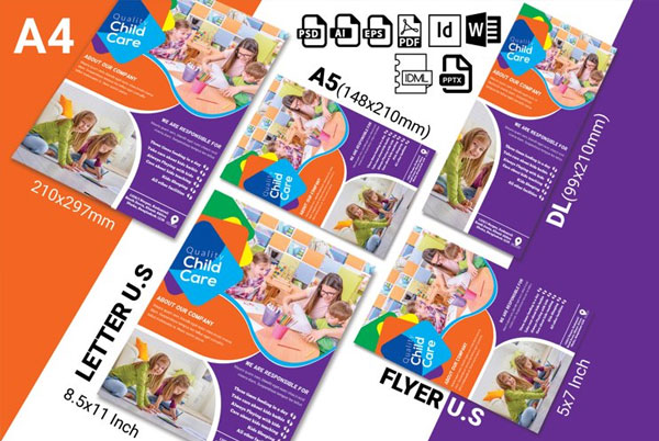 Nursery Baby Flyer Template