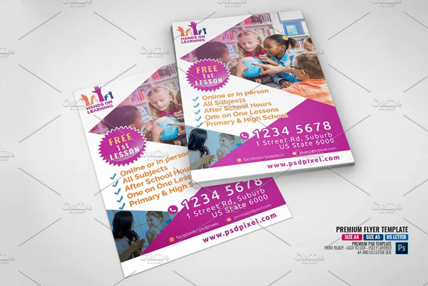 Nursery Tutoring Services Flyer
