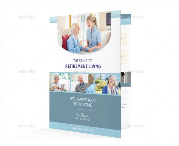 Nursing Home Care Bifold Brochure Template