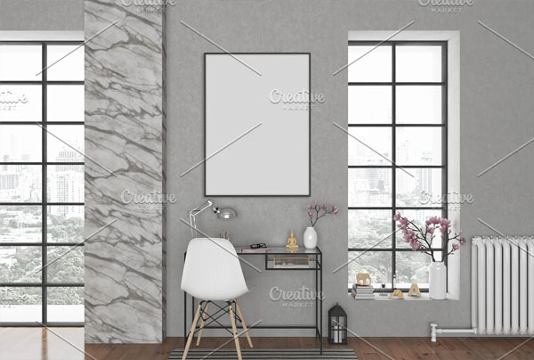 Office Interior Art Mockup