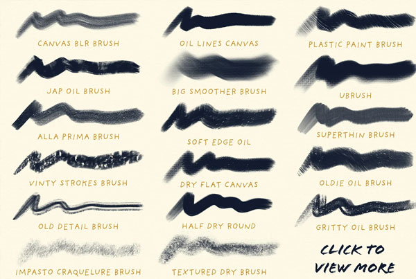 Oil Paint Brushes for Photoshop