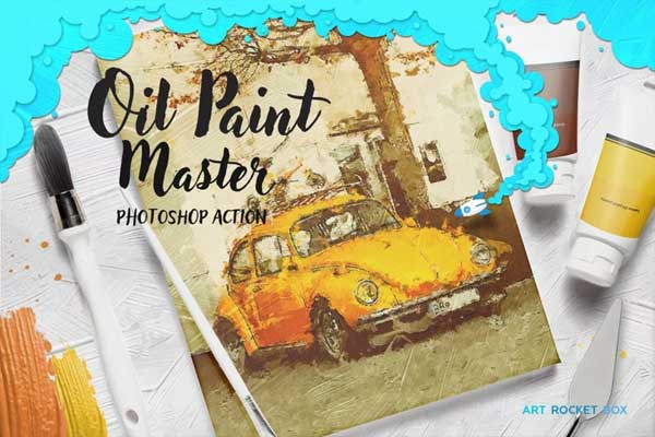 Oil Paint Impasto Photoshop Actions