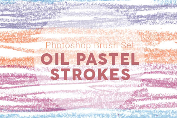 Oil Pastel Stroke Photoshop Brushes