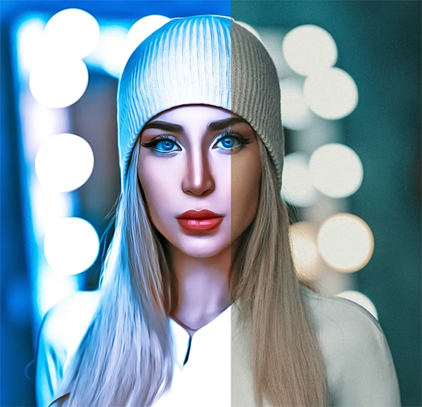 Oil Skin Retouch Photoshop Action