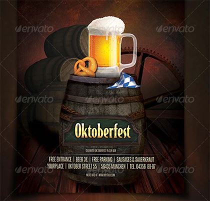Oktoberfest PSD Flyer & Poster Designs