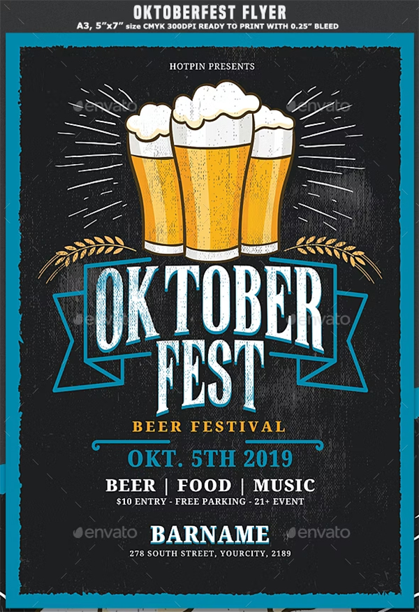Oktoberfest Photoshop Flyer and Poster