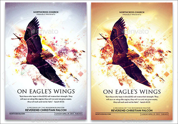 On Eagle's Wings Church Flyer