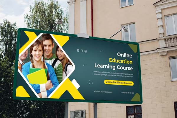 Online Education Billboard Design
