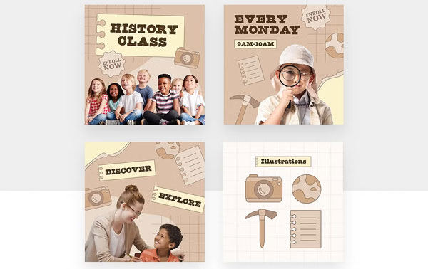 Online Education Tutorial Banners