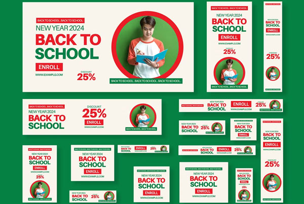 Online Tutorial Banners Set