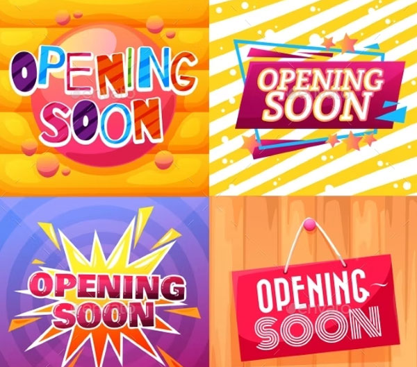 Opening Soon Banners