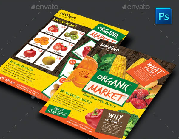 Organic Food Market Flyer