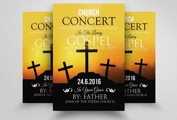 PSD Church Concert Flyer Template