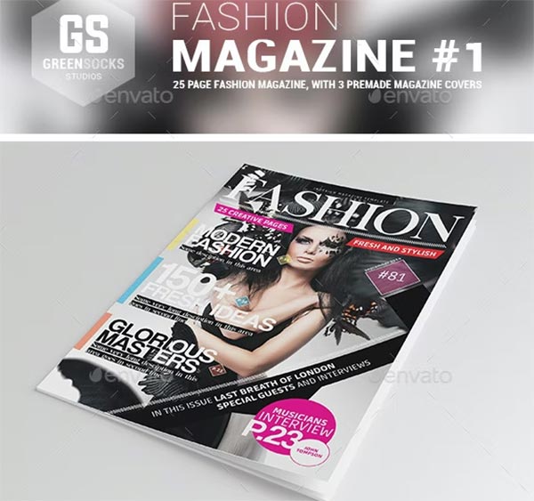 PSD Fashion Magazine Template