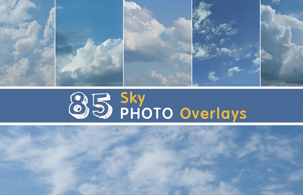 PSD Sky Overlays Bundle