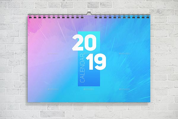 PSD Wall Calendar Mockup Set