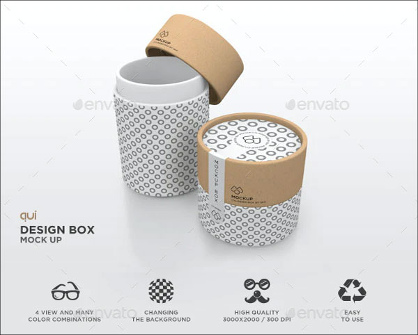 Packaging Mock Up - Paper Carton Tube