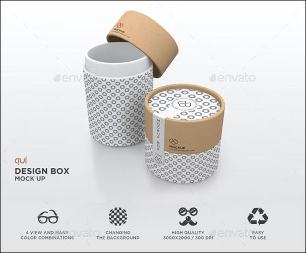 Packaging Mockup Paper Carton Tube